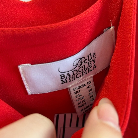 Belle by Badgley Mischka Red Maxi Dress - Picture 3 of 5